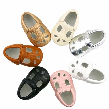 

2019 New Arrival Summer infant Baby Boys Girls Casual Breathable Hollow Out PU leather Baby Slippers Prewalker dress Shoes 0-24M