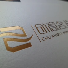 Горячая штамповка визитная карточка матовая Золотая фольга на специальная бумага карты на одной стороне