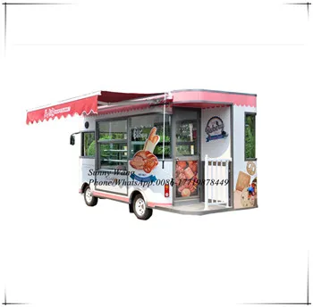 Мобильный электрический грузовик для пищевых продуктов на продажу/киоск с фруктовым соком & пончик & Кофе & креп/торговый стенд