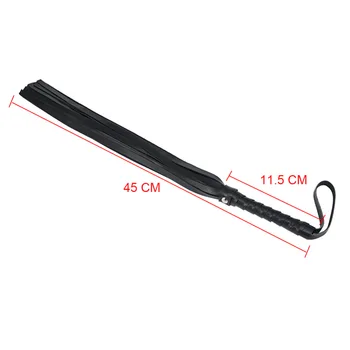 Spanking Whip Riding Crop Sex Bondage Flogger Adult SM Paddle Fancy Dress Faux Leather Whip Fetish Couples Fun Toys 4