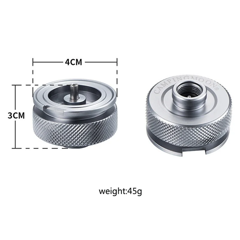 

Camping Gas Stove Adaptor Split Type Furnace Converter Connector Auto-off Aluminum Alloy Adapters