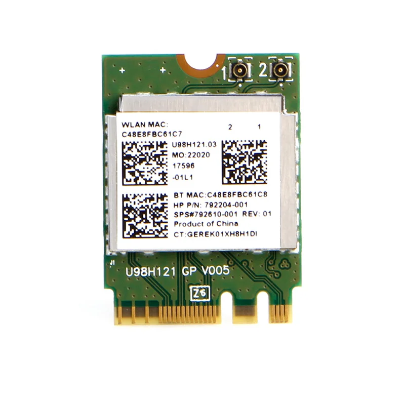 Мини беспроводной wifi RTL8723BE 792204-001 карта NGFF интерфейс для hp DELL Asus