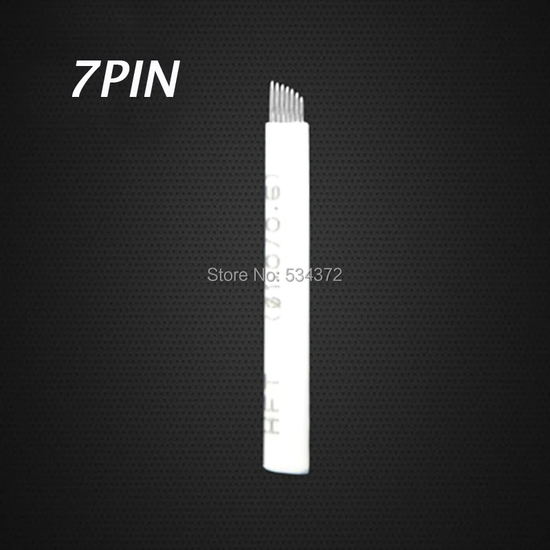 7 PIn Microblading Blades Permanent Makeup Manual Eyebrow Blade Needles