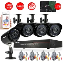 OWSOO Full 960 H/D1 8CH DVR 4 шт 800TVL Водонепроницаемая камера безопасности Система Комплект 1 ТБ HDD 8CH DVR рекордер открытый набор камеры видеонаблюдения