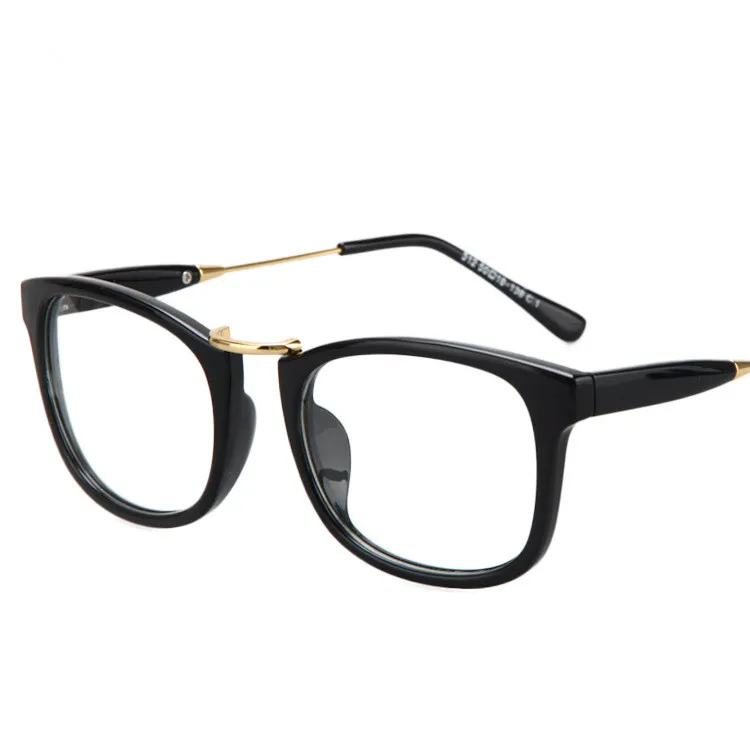 2015 New Korea Fashion Brand Square Frame Eyeglasses Women font b Hipster b font Vintage Nerd