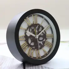 Новые бесшумные Изящные современные настольные часы с колокольчиком, креативные цифровые часы с будильником BK S96