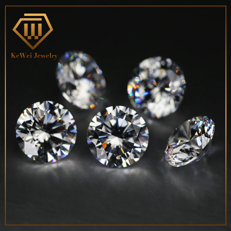 

50pcs 7mm -12mm AAA Cubic Zirconia Stone Loose CZ Synthetic Round Zirconia For Most Of Silver Jewelry