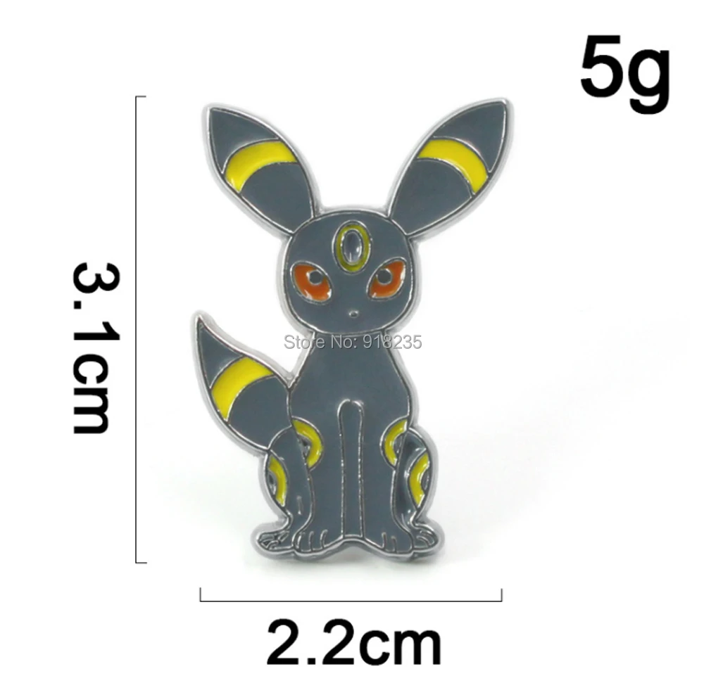 9 видов стилей Sylveon Eevee Umbreon flarion Vaporeon Jolteon Espeon Leafeon Glaceon Металлическая Брошь Pin фигурки из сплава металла игрушки SYTJ