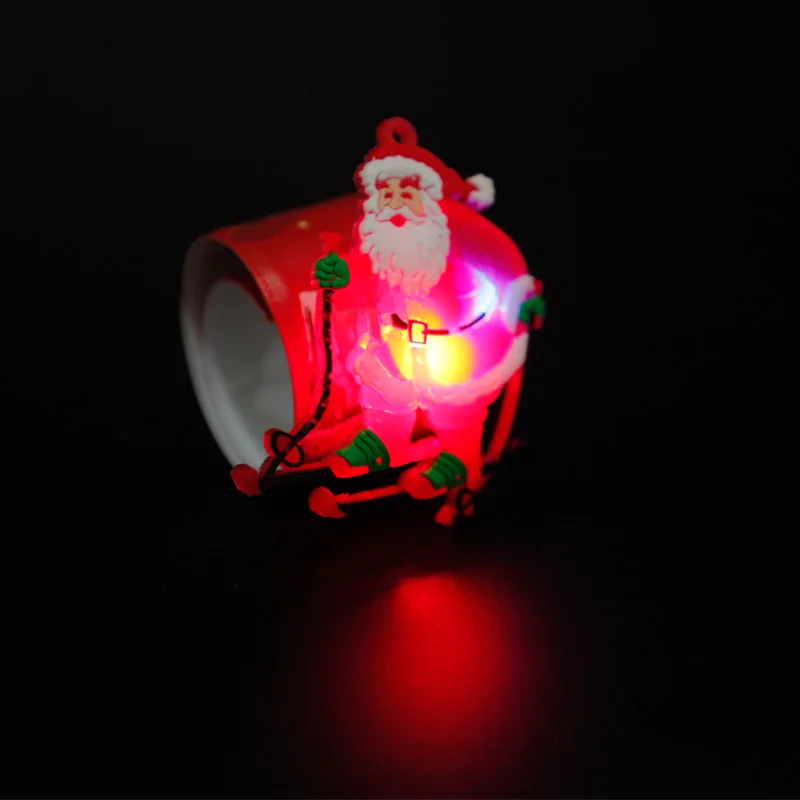 Подарки на год светодиодный Рождественский браслет светящийся браслет Санта Клаус хлопковое кольцо Рождественские принадлежности игрушка Рождественский орнамент Navidad natal