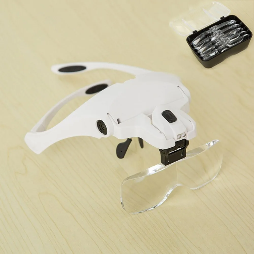 

Multi-magnification Magnifier With Light 9892b2 Magnifier Magnifying Glass Lens For Jeweler Coins Stamps wearing style