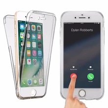 

(5.5 inch) Crystal Touch Full body Transparent Case for iPhone 8 Plus Cover Soft Silicone Phone bag Cases i8+ for iPhone8 Plus