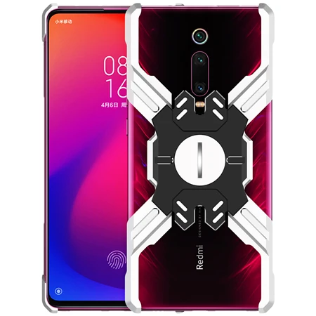 Металлический чехол для Xiaomi mi 9T Red mi K20 Pro авиационная алюминиевая рамка бампер механический чехол для телефона Xiao mi Red mi K20 - Цвет: Silver Black