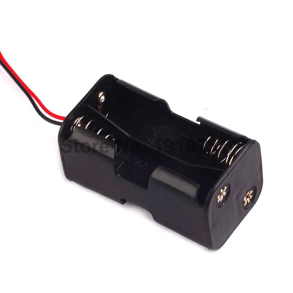 1PCS AA*4 Battery Holder Case Enclosed Boxs Battery Storage Case with