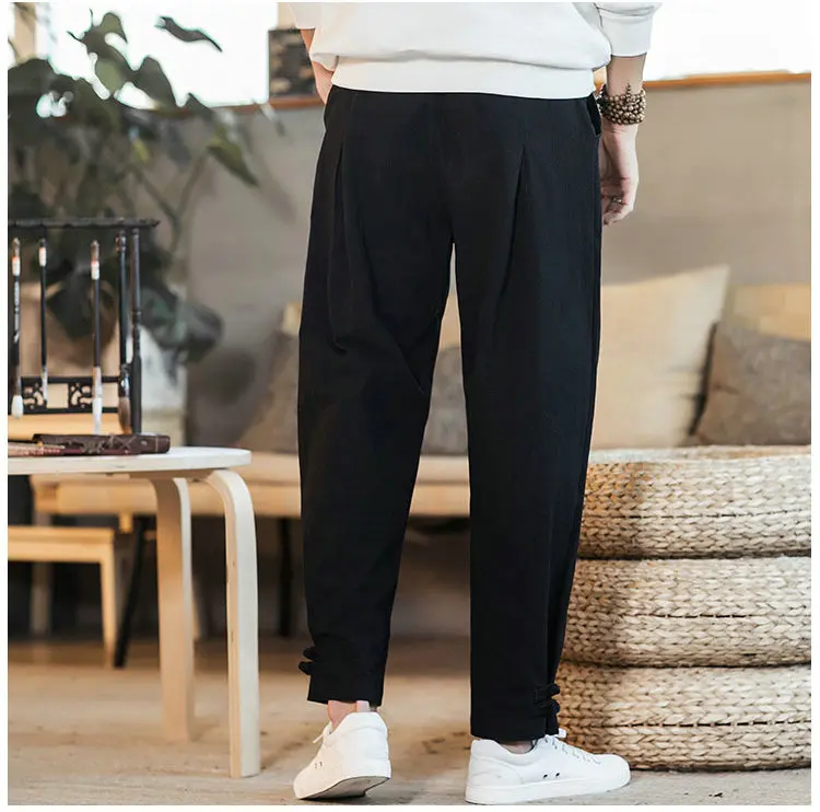 2019 Лето китайский стиль мужские брюки Дракон Свободные повседневные Хип-хоп мужские брюки-шаровары уличная спортивная одежда