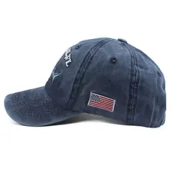 Beveled Повседневный стиль Акула буквы американский флаг вышивка мыть хлопок шапка для спортивных занятий на свежем воздухе пробежка новая