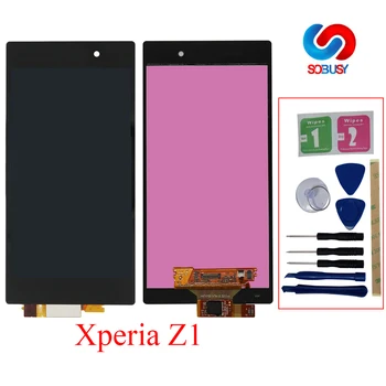 

Original 5.0" LCD For SONY Xperia Z1 Display Touch Screen+Frame For SONY Xperia Z1 Display L39 L39H C6902 C6903 C6906 Assembly