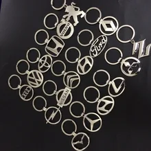 

New 3D Car Keychain Key Holder Fashion Stainless Metal Keyring Auto Key Chain Car Styling Key Ring Auto Accessories