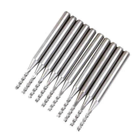 Best price 10Pcs cutter carbide PCB end mill 1.5 mm | Инструменты