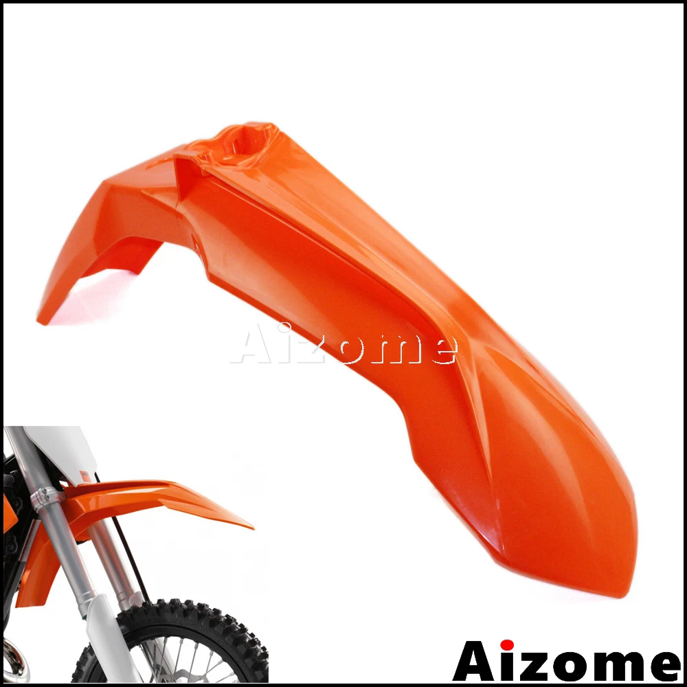 

Universal Motorcycle Orange Front Fender MX Enduro Mudguard For KTM SXF SX XCW XC EXC XCF 85 125 150 250 300 350 450 500 13-2016