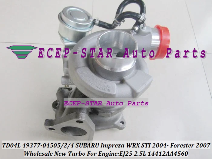 TD04L 49377-04505 49377-04502 49377-04504 14412AA4560 Турбокомпрессор Turbo для SUBARU Impreza WRX STI 04-Forester 2007 EJ25 2.5L