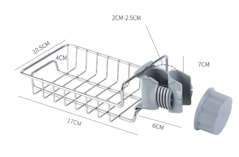 Нержавеющая сталь Горячая раковина подвесной стеллаж для хранения держатель кран зажим Ванная комната Кухня Dishcloth клип полка слив сухое полотенце Органайзер