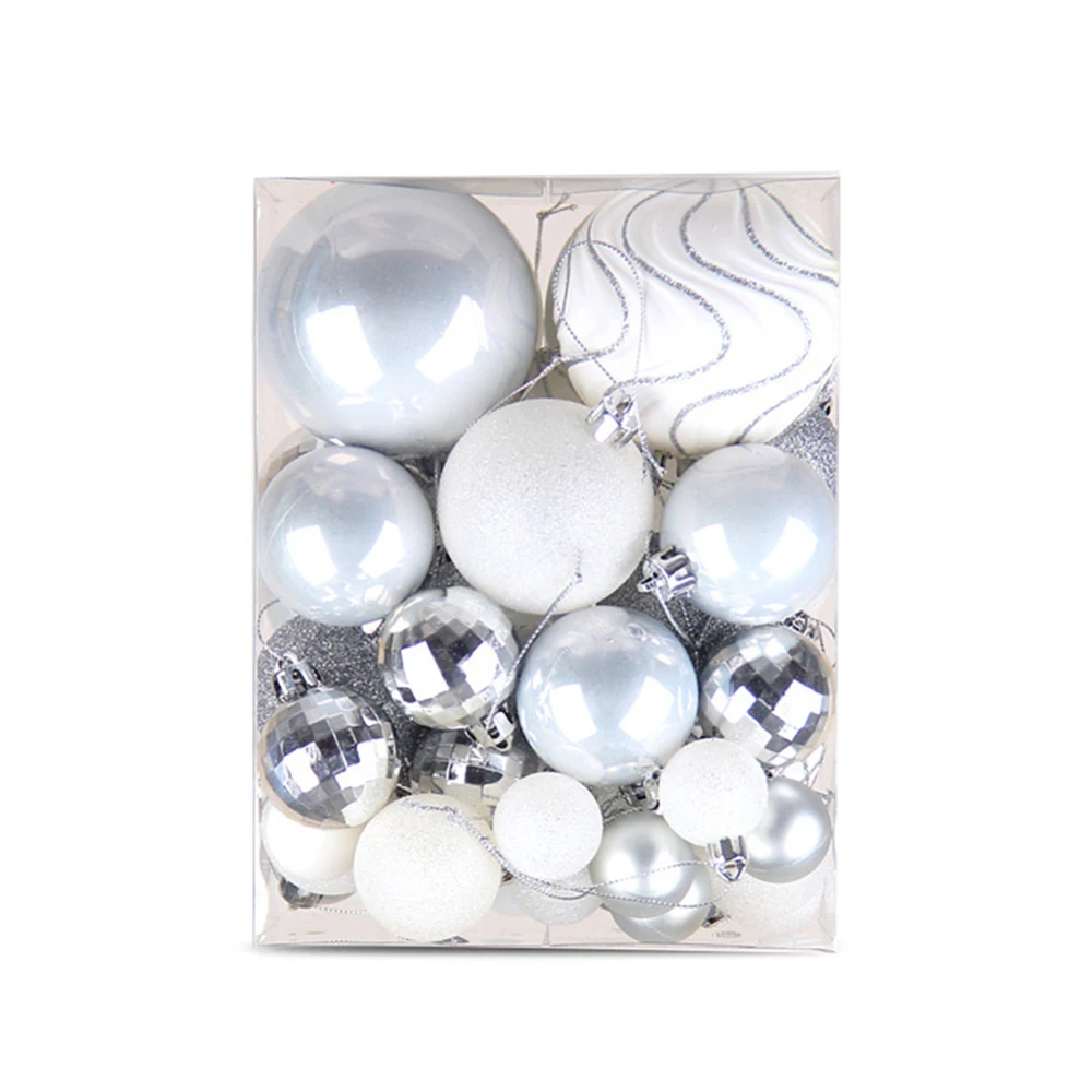 

50pcs 30mm Christmas Tree Decorative Ball Christmas Toy Hanging Ball Ornament Decoration for Christmas Decorations for Home Gift