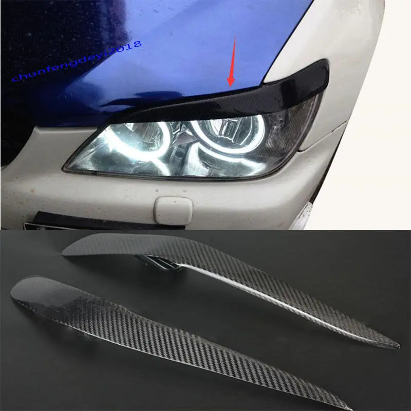 

Fit for 1998-05 Lexus IS200 IS300 Altezza XE10 Carbon Fiber Eyebrows Eyelid 1pair