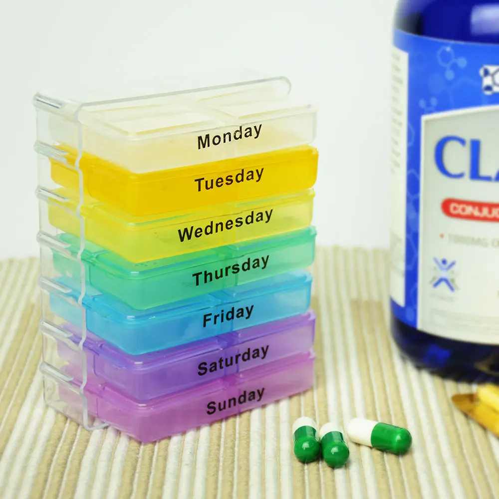 

7 Day Pills Medicine Tablet Box Dispenser Storage Organizer Holder Case
