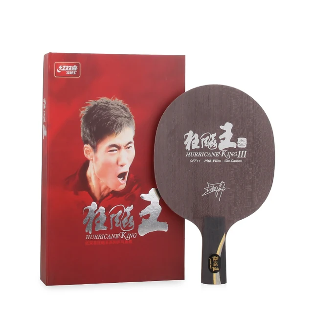 Best price at $189 Cheap DHS Original Hurricane KING 3 Fiberglass Carbon Racket Table Tennis Blade Ping Pong Bat