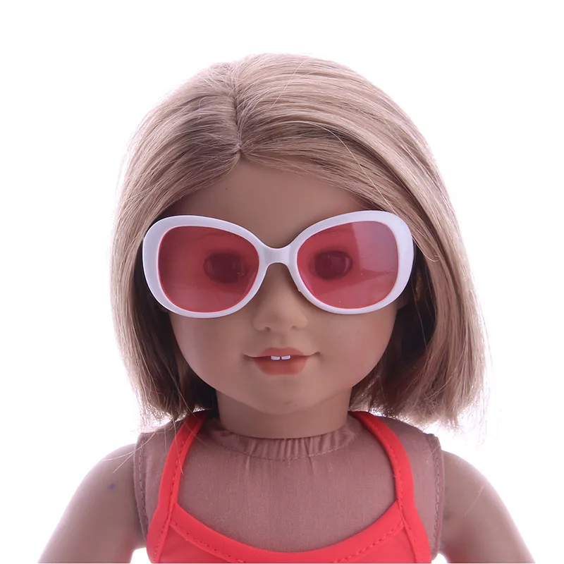 Модные клевые солнцезащитные очки подходят для 18 дюймов американские и 43 см Детские аксессуары для кукол, игрушки для девочек, поколение, подарок на день рождения