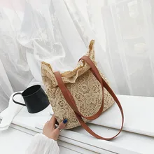 Ladies Bags Fashion Literary Lace Hollow Versatile Handbag Shoulder Clutch taschen women bolsa masculina sac femme bolso mujer