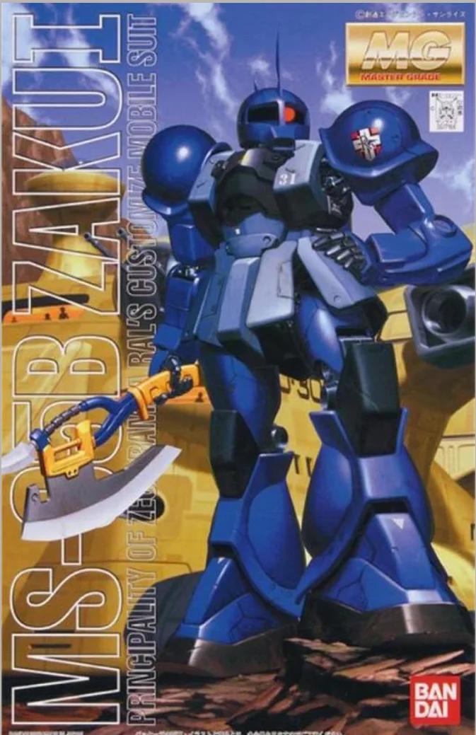 

Bandai Gundam MG 1/100 Zaku I MS-05B Mobile Suit Assemble Model Kits Action Figures Plastic Model Toys