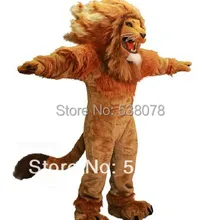 Пожарный Лев талисман костюм Взрослый размер диких животных Мужской лев Король карнавал вечеринка, косплей Mascotte Fit костюм комплект EMS отправка SW1002