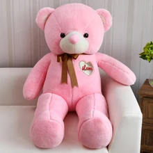 stuffed toy huge 140cm pink teddy bear plush toy ,bear doll soft hugging pillow Valentine’s Day,birthday present Xmas gift c661