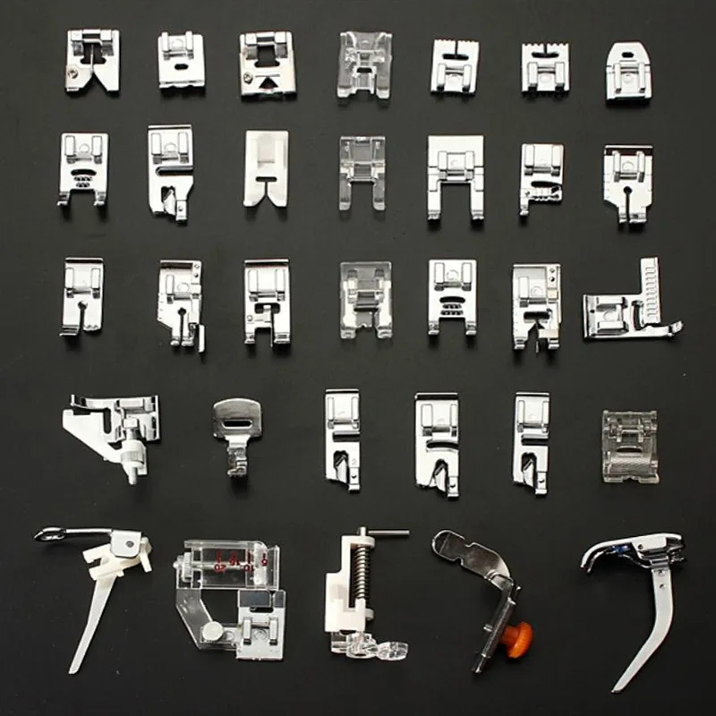 32 Pcs/Set Presser Feet for Sewing Machines and Deluxe Storage Case with Numbered Slots Easy Neat Organization | Дом и сад
