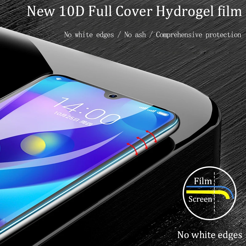 10D полноэкранная Защитная Гидрогелевая пленка для Xiaomi mi 9 8 lite A2 9T Pro SE мягкая MI Mix 3 2S