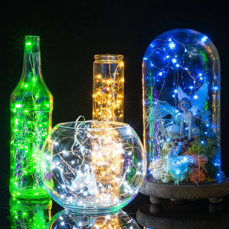 

Litwod Z90SY1 Christmas Trees Party light LED strip light AAA battery Powered RGB Copper Wire Holiday String lighting For Fairy