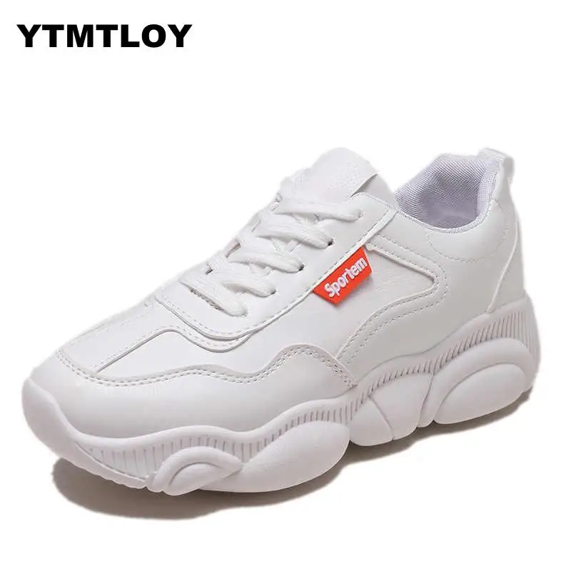 

2019 Women Sneakers Bear Fashion Shoes White Platform Tenis Feminino Casual Woman Comfortable Basket Femme Zapatos De Mujer 5cm