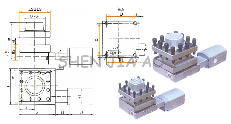 380 V 120 W CNC Электрический держатель инструмента LD4B-CK6132-70 вертикальный револьверный нож вертикальный ЧПУ-башни 1 шт