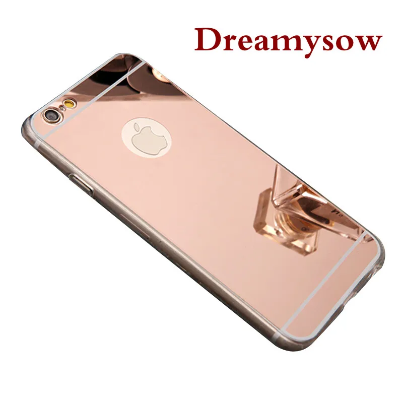 

Bling Plated Mirror Effect Flexible Phone Case For iPhone X XS MAX XR 4 4S 5 5S SE 6 6S 7 8 Plus Soft TPU Silicone Back Cover