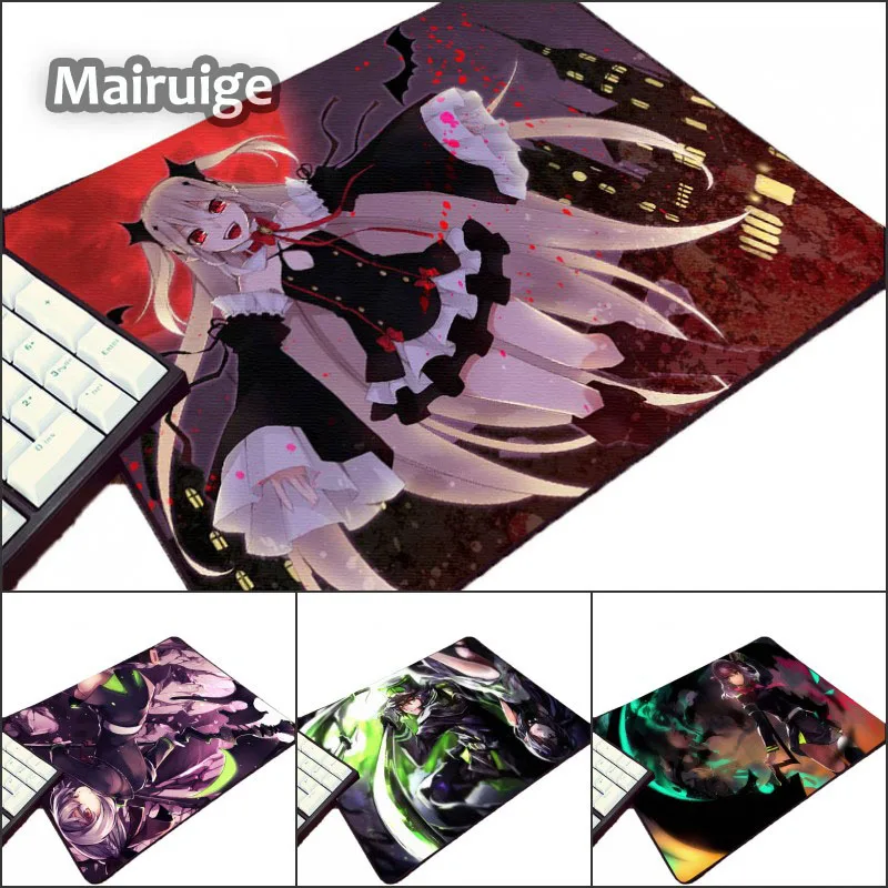 Mairuige Seraph of The End Anime Girls Pattern Art Printed Mouse Pad Mini Pc Computer Mousepad Yuichiro Hyakuya Table Mice Mat