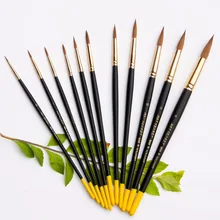 888R колонок хвост волосы акварельные краски, художественные принадлежности краски Художественные кисти ручка для художников Живопись Рисунок