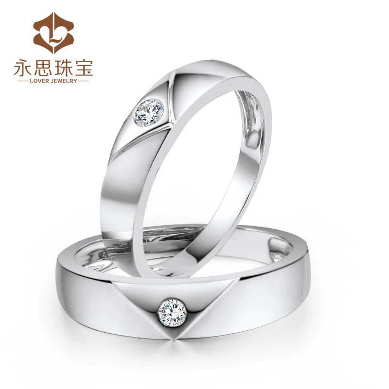customize wedding couple ring two rings best bridal jewelry in 18kt white gold single stone ring sr0434 in rings from jewelry accessories on - Customize Wedding Ring customize wedding couple ring two rings best bridal jewelry in 18kt white gold single stone ring sr0434 in rings from jewelry accessories on - Customize Wedding Ring