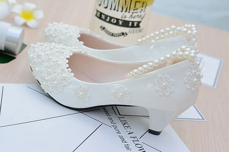 Г.; пикантные свадебные туфли с белыми цветами; свадебные туфли на высоком каблуке; женские туфли-лодочки; вечерние модельные туфли на высоком каблуке; большие размеры 41, 42