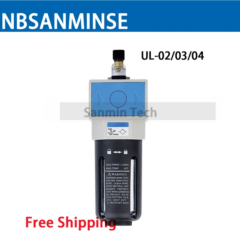 

UL Lubricator Pneumatic Compressed Air Parts Polycarbonate Cup Material High Quality Source Treatment Unit Sanmin