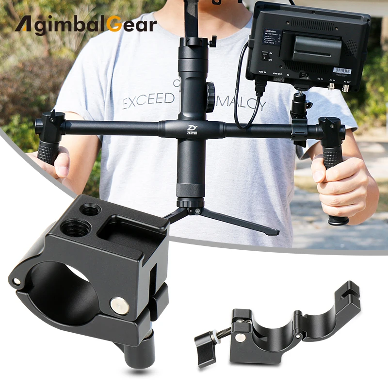 

22mm/25mm Monitor Mount Rod Clamp Holder with Hot Shoe Adapter for DJI Ronin-M/Zhiyun Crane 2/Plus/Crane V2 Gimbal Stabilizer