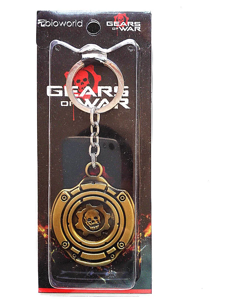 New Gears of War Omen Metal Keychain GOW Skull Logo Keychainkeychain linkskeychain