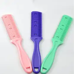1 шт. Pro расческа для волос с лезвием ножницы для стрижки триммеры женские многофункциональная Бритва расческа для волос резка