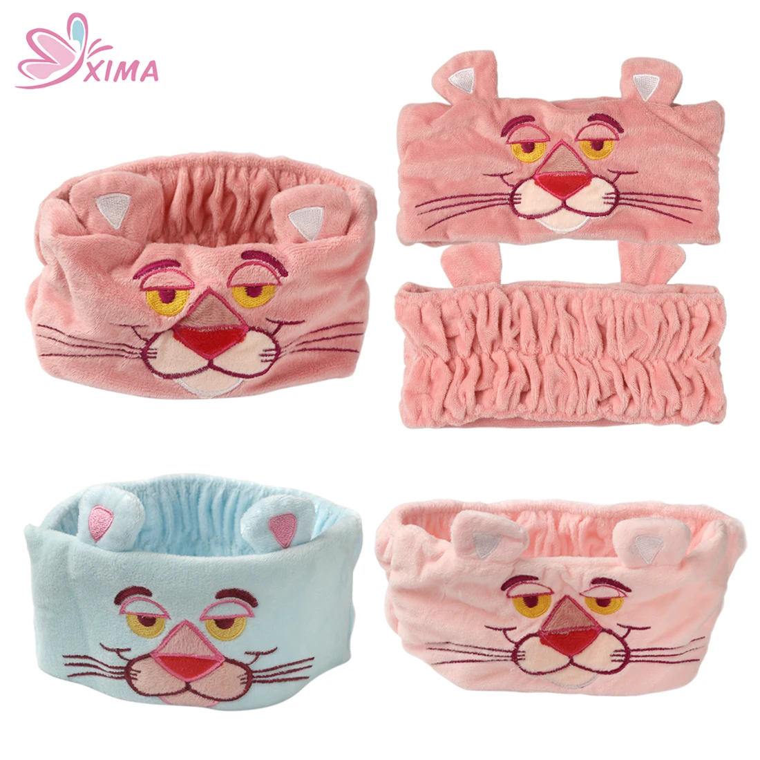 XIMA 1PC Soft Animal Face Headband Young Girls Wash /Make Up Headband