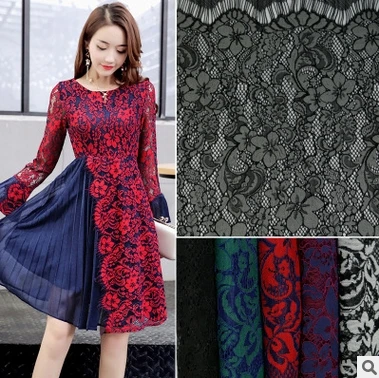 

Free shipping High-grade special for car bone lace openwork fabric eyelash lace dress clothing diy handmade cloth fabric